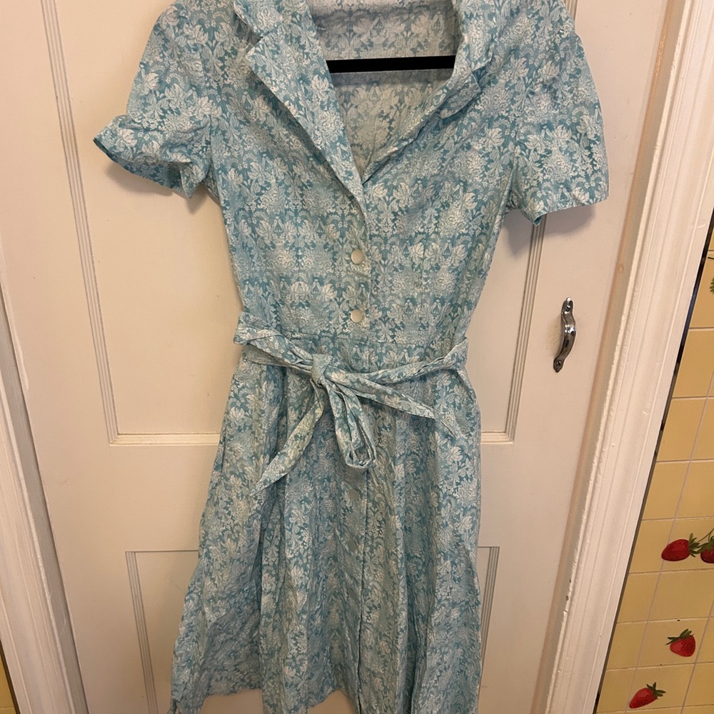 Floral Blue Dress